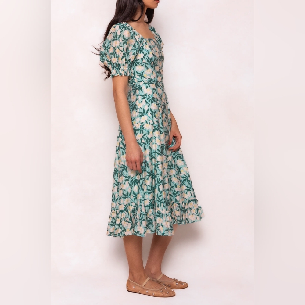 NWT Ivy City Tamara Dress, XS, Green Floral